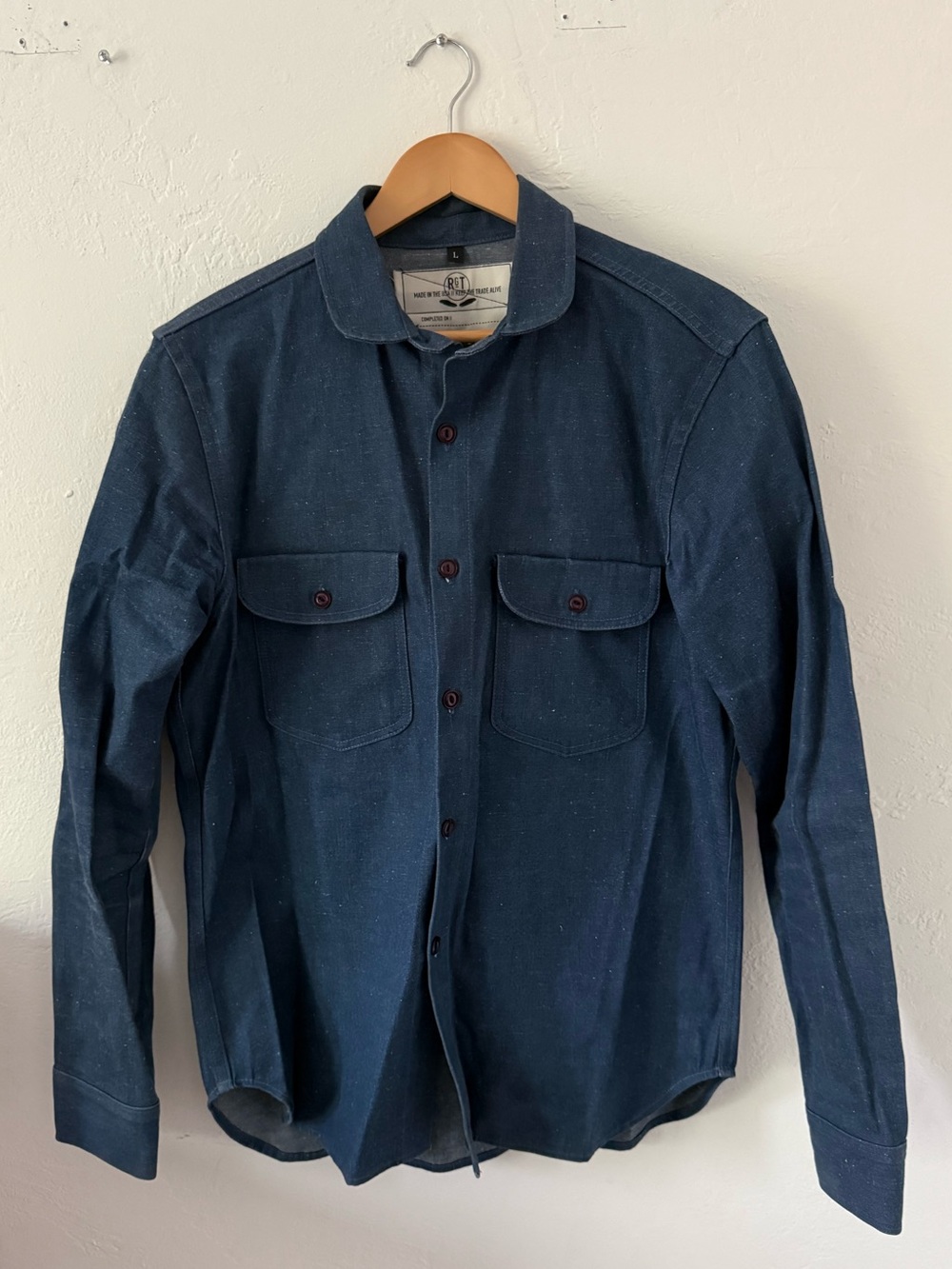 Rogue Territory Men's Denim Button-Up Workshirt Jacket